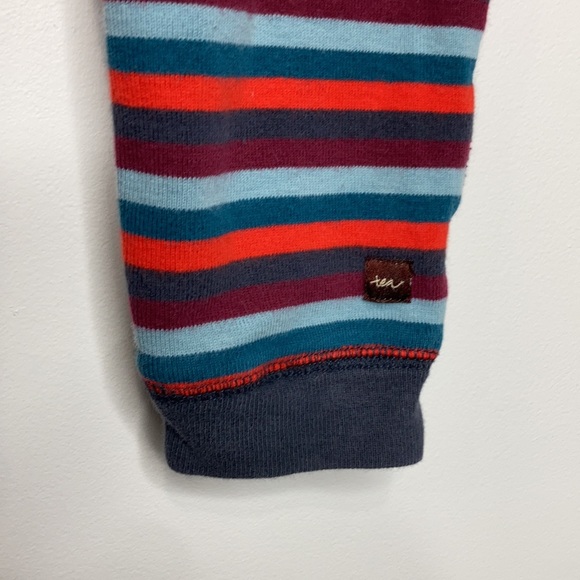 Tea Collection striped jumpsuit with hood size 12-18 mo - Picture 6 of 6